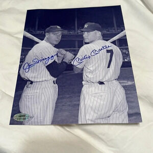 - Mickey Mantle joe DiMaggio autograph photo